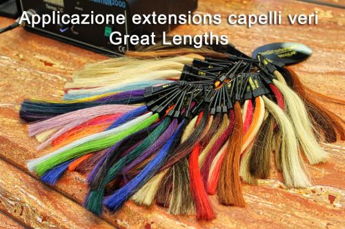 applicazione extensions capelli veri